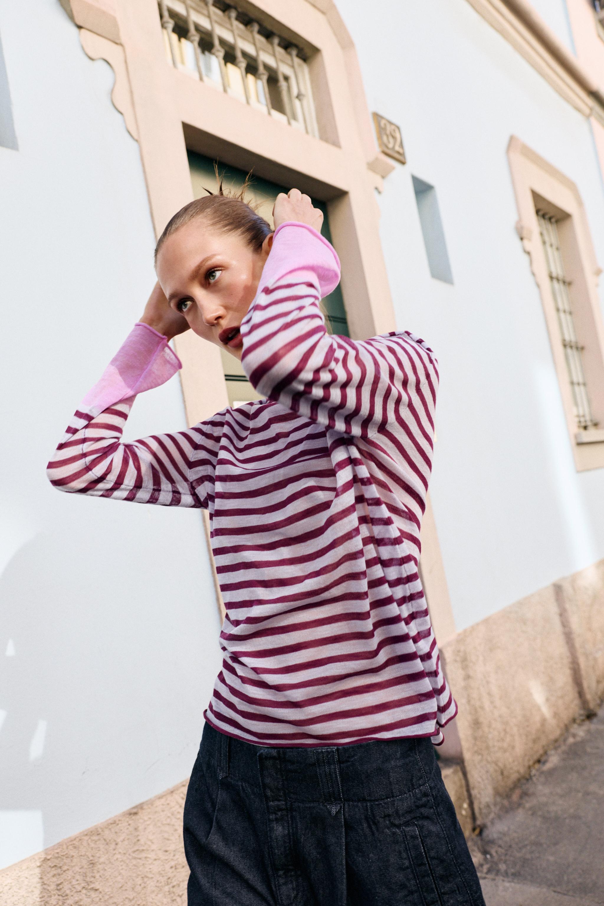 STRIPED KNIT JUMPER
